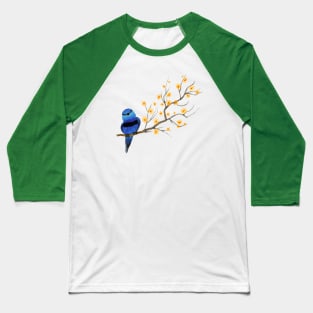 Blue Bird Tree Baseball T-Shirt